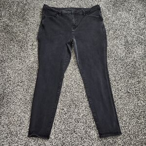 American Eagle The Dream Jean Hi Rise Jegging Black Woman Size 18 Reg. Clean Cut